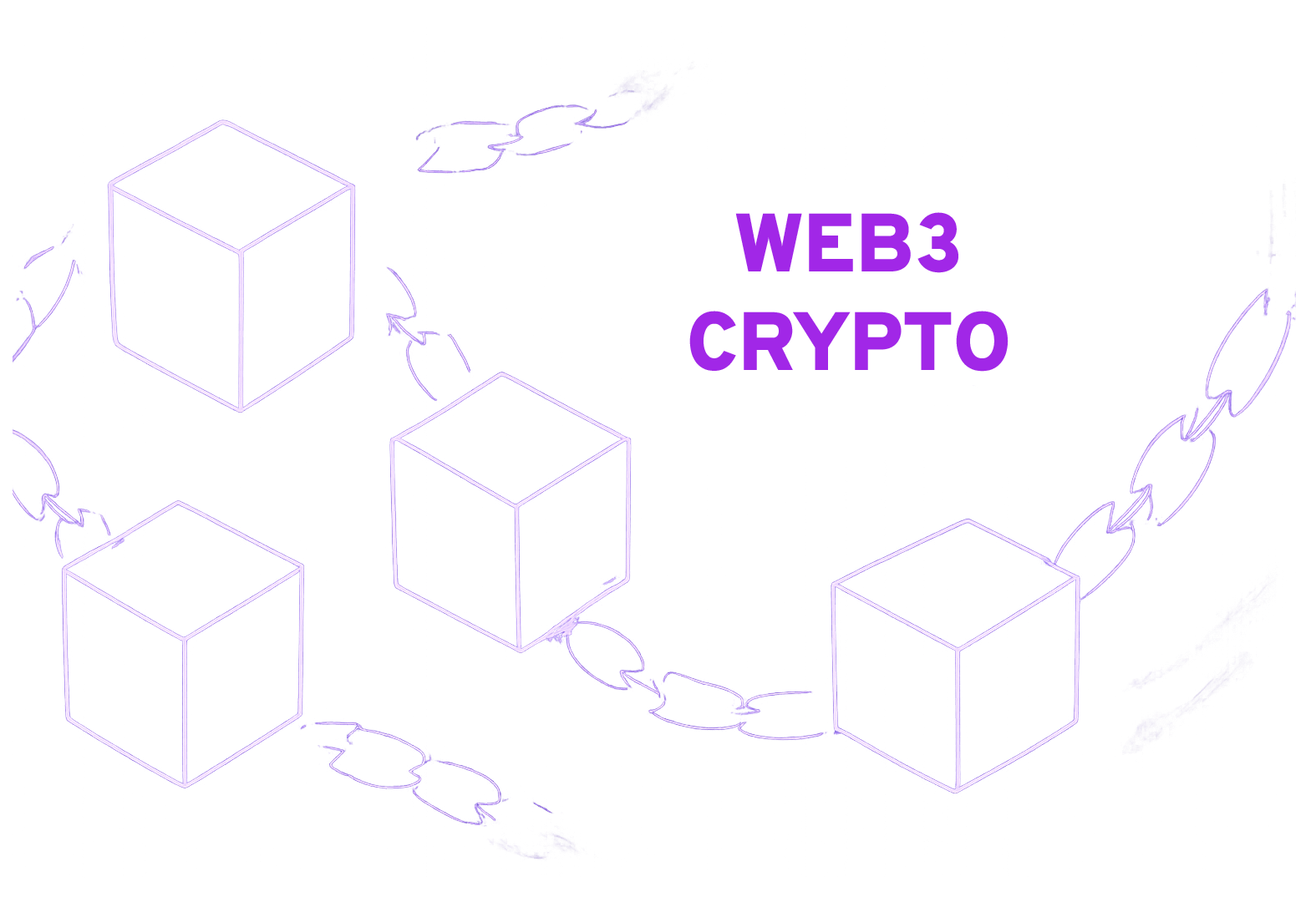 Web3 & Crypto Neon Illustration